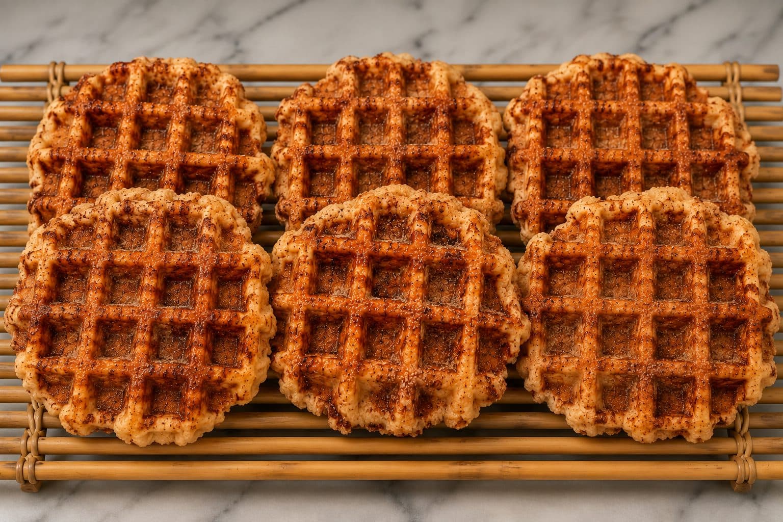 A warm cinnamon Liège waffle from Le Roi de la Gaufre
